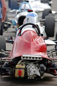 Marty Handberg's Tiga FFA80 Club Formula Ford on the false grid.