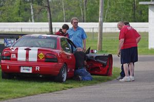 John Glowaski's ITA Dodge Neon ACR in the paddock after the race.