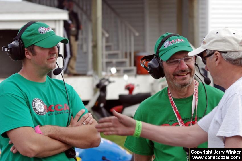 Mike Baloga, Glen Wilson and ?? on the false grid.