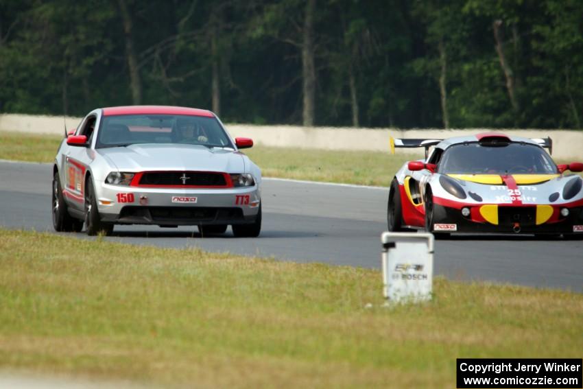 Allen Myers' TT3 Ford Mustang Boss 302 and Greg Vannucci's TT2 Lotus Exige