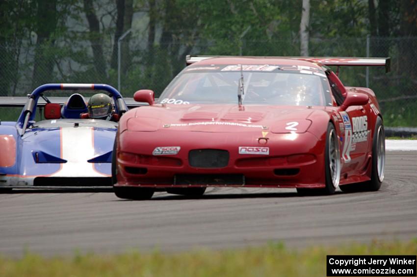 John Boos' SU Chevy Corvette and Jed Copham's SU Radical SR3