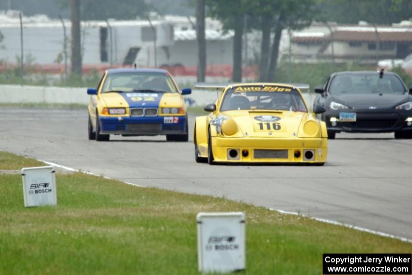 Lance Van Norman's HPDE3 Porsche 911, Mike Mercado's TTD Subaru BRZ and Andy Orr's GTS2 BMW 325i