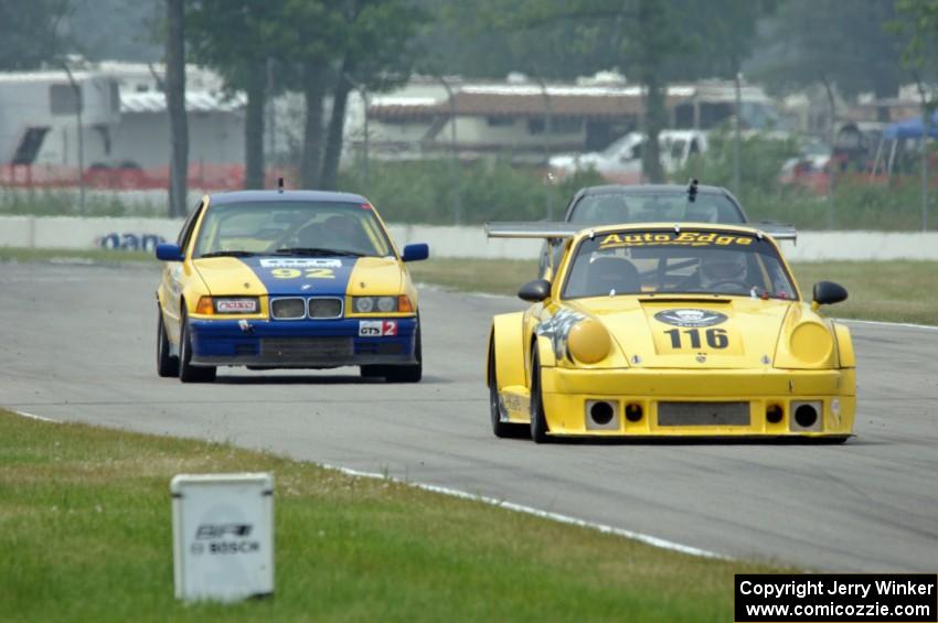 Lance Van Norman's HPDE3 Porsche 911 and Andy Orr's GTS2 BMW 325i