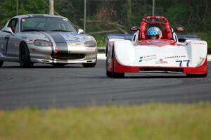 Charlie Rossier's PTB Spec Racer Ford and Chris Craft's PTE Mazda Miata
