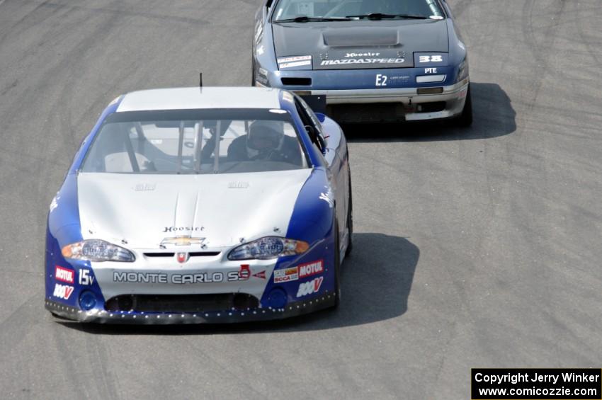 John Vining's SU Chevy Monte Carlo and Ben Anderson's PTE Mazda RX-7