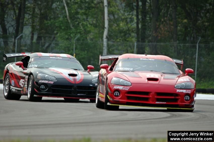 Steve Streimer's and Cindi Lux's Dodge Vipers