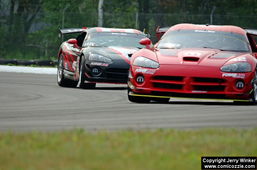 Steve Streimer's and Cindi Lux's Dodge Vipers
