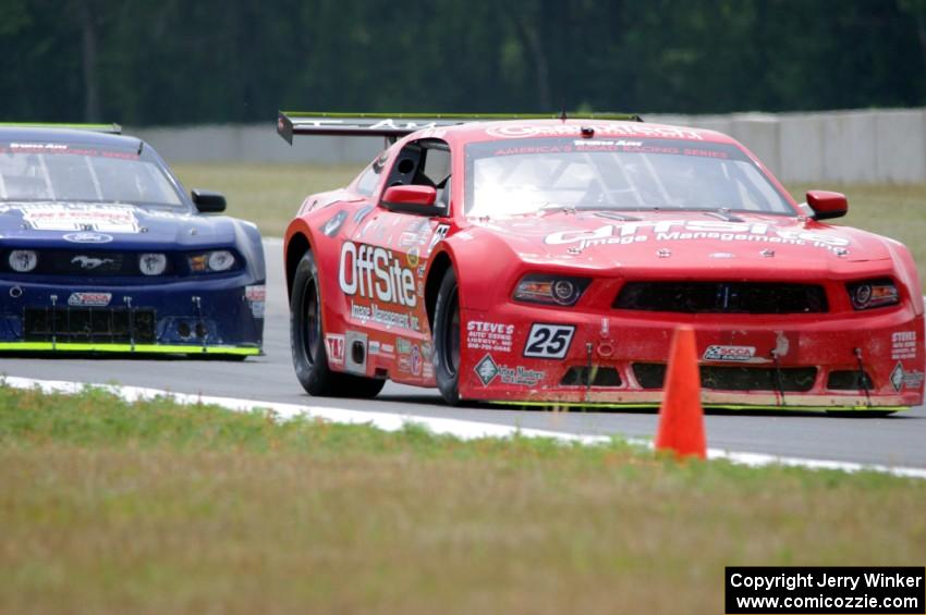 Ron Keith's Ford Mustang and Kevin Poitras' Ford Mustang