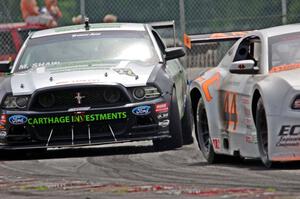 Adam Andretti's Ford Mustang and Mel Shaw's Ford Mustang