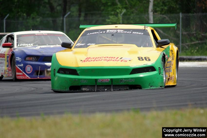 John Baucom's Ford Mustang and Lawrence Loshak's Ford Mustang