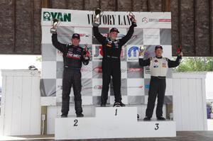 TA3A podium: L to R) Todd Napieralski - 2nd; Jason Fichter - 1st; and Tim Rubright - 3rd