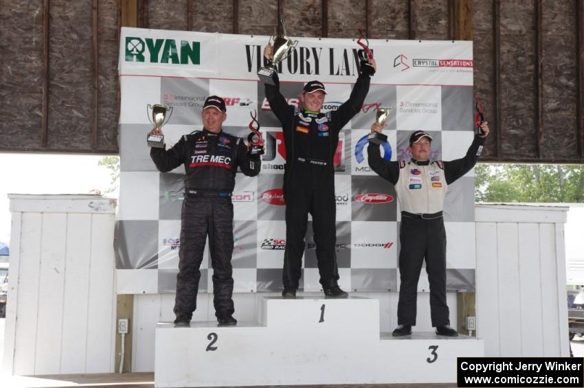 TA3A podium: L to R) Todd Napieralski - 2nd; Jason Fichter - 1st; and Tim Rubright - 3rd