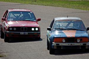 North Loop Motorsport BMW 325i and Cheap Shot Racing BMW 325is