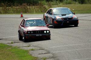 Cheap Shot Racing BMW 325is and 8 Ball Racing Honda Civic