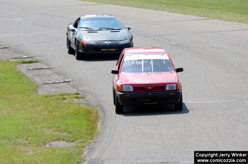 Team Festivus Ford Festiva and ProKart Racing Chevy Camaro