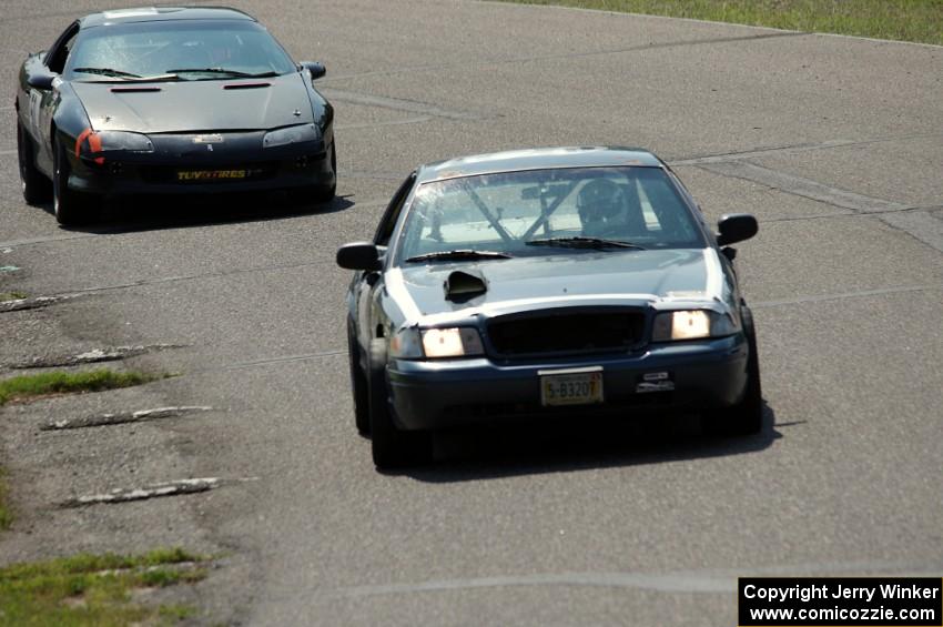 Moss Racing Ford Crown Victoria and ProKart Racing Chevy Camaro