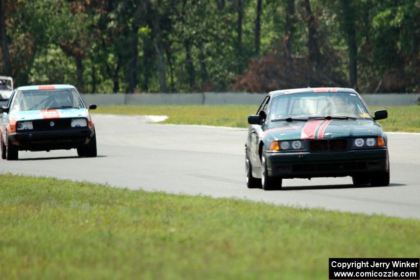 In The Red BMW 325is and Team Kaput VW Golf