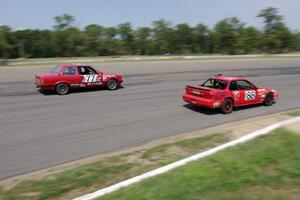 Probs Racing BMW 325is and Motley Crew Honda Prelude