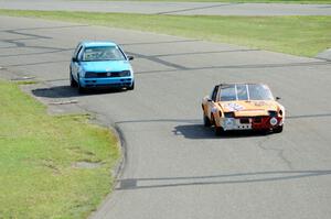 Team Jagermoose Porsche 914 and Blue Sky Racing VW Golf