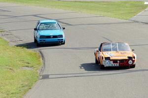 Team Jagermoose Porsche 914 and Blue Sky Racing VW Golf