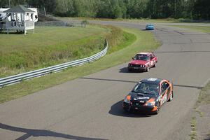 8 Ball Racing Honda Civic, Cheap Shot Racing BMW 325is and Blue Sky Racing VW Golf