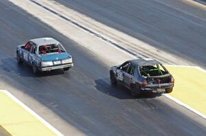 North Loop Motorsport BMW 325i and Mayhem Racing Honda Civic