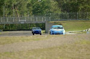 Team McQueen Nissan 240SX and Perpetual Adolescents Racing Ford Mustang