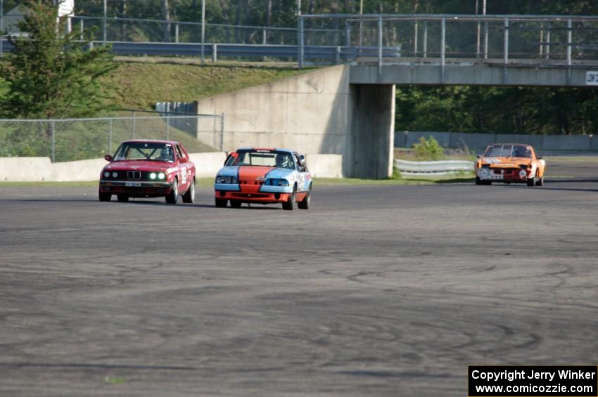 Cheap Shot Racing BMW 325is, Bromance Racing Ford Mustang and Team Jagermoose Porsche 914