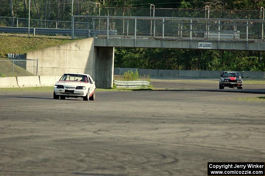 Motorcrap Racing Ford Mustang and Locked Out Racing BMW 325is