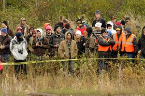 Spectators at the SS1 (Green Acres I) spectator area.