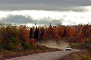 David Higgins / Craig Drew Subaru WRX STi comes through the SS1 (Green Acres I) spectator area.