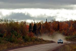 David Higgins / Craig Drew Subaru WRX STi comes through the SS1 (Green Acres I) spectator area.