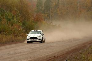 Tim O'Neil / Ian Williams Ford Fiesta R2 comes through the SS1 (Green Acres I) spectator area.