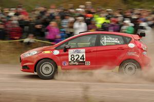 Cameron Steely / Preston Osborn Ford Fiesta 5D ST comes through the SS1 (Green Acres I) spectator area.