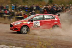 Cameron Steely / Preston Osborn Ford Fiesta 5D ST comes through the SS1 (Green Acres I) spectator area.