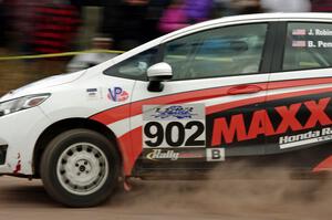 James Robinson / Brian Penza Honda Fit comes through the SS1 (Green Acres I) spectator area.