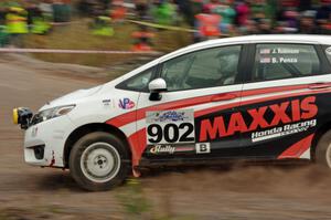 James Robinson / Brian Penza Honda Fit comes through the SS1 (Green Acres I) spectator area.