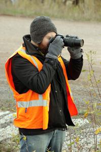 Connor Harrison at the SS1 (Green Acres I) spectator area.