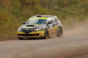 Tomas Solnicky / Piotr Boczek Subaru WRX STi comes through the SS1 (Green Acres I) spectator area.