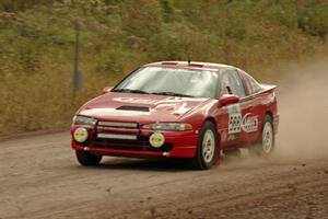 Matt Huuki / Janell Huuki Mitsubishi Eclipse comes through the SS1 (Green Acres I) spectator area.