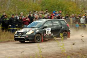 Kyle Steinkamp / Spencer Wasilewski Toyota Matrix comes through the SS1 (Green Acres I) spectator area.