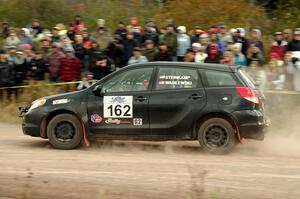 Kyle Steinkamp / Spencer Wasilewski Toyota Matrix comes through the SS1 (Green Acres I) spectator area.