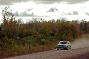 Dave Grenwis / Drew Burkholder VW GTI comes through the SS1 (Green Acres I) spectator area.