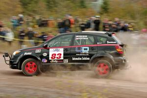 Doug Gekiere / Matt Hoffman Pontiac Vibe GT comes through the SS1 (Green Acres I) spectator area.