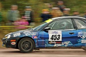 Ian Kessler / Amanda Skelly Dodge Neon comes through the SS1 (Green Acres I) spectator area.