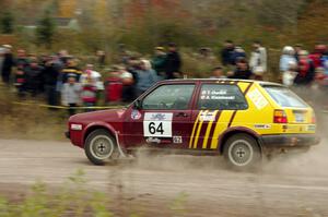 Tyler Ouellet / Andrew Kisielewski VW GTI comes through the SS1 (Green Acres I) spectator area.