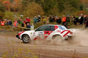 Jay Anderson / Eric Anderson Toyota Celica comes through the SS1 (Green Acres I) spectator area.