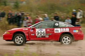 Johan Bjorkquist / Stephen Kurey Eagle Talon TSi comes through the SS1 (Green Acres I) spectator area.