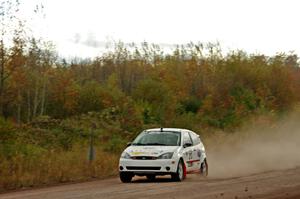 Stephen Sherry / Makisa Sherry Ford Focus SVT comes through the SS1 (Green Acres I) spectator area.