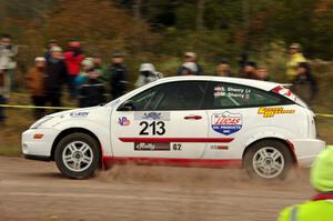 Stephen Sherry / Makisa Sherry Ford Focus SVT comes through the SS1 (Green Acres I) spectator area.